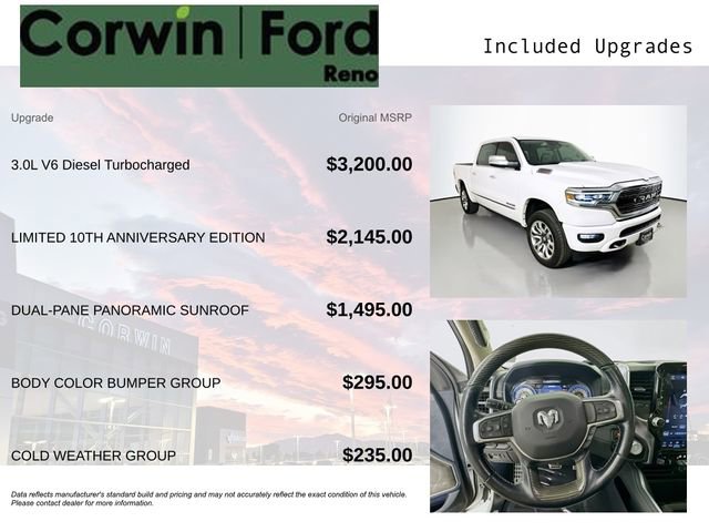 Used 2022 RAM 1500 Limited AWD/4WD image 3