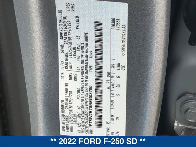 Certified 2022 Ford F250 XLT w/ XLT Premium Package AWD/4WD image 24