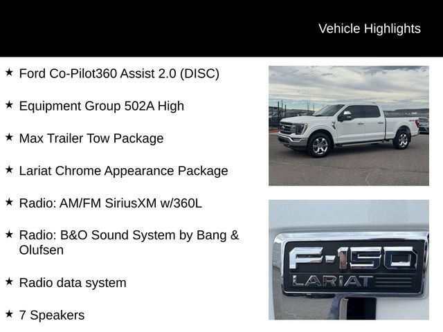 Certified 2022 Ford F150 Lariat w/ Equipment Group 502A High AWD/4WD image 8