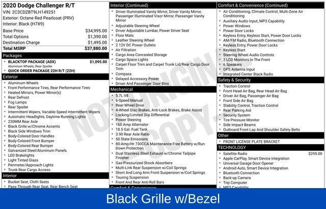 Used 2020 Dodge Challenger R/T w/ Blacktop Package image 11