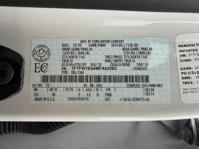 Certified 2021 Ford F150 XLT w/ Equipment Group 302A High image 32