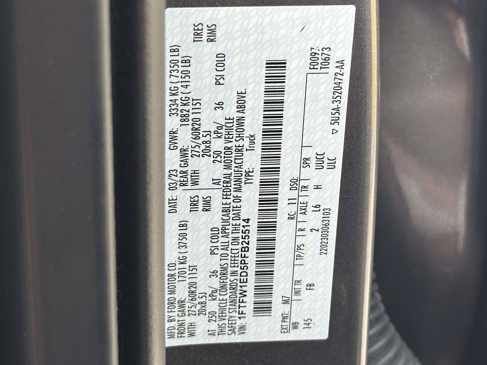 Certified 2023 Ford F150 XLT w/ Equipment Group 302A High AWD/4WD image 25