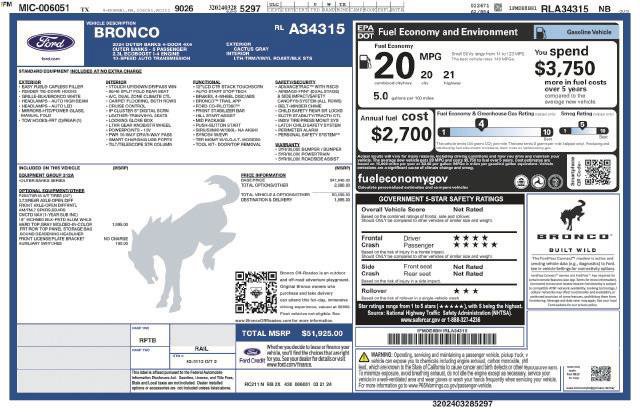Certified 2024 Ford Bronco Outer Banks AWD/4WD image 5