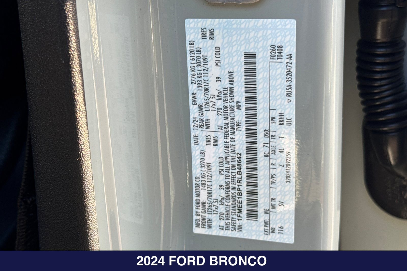 Certified 2024 Ford Bronco Black Diamond AWD/4WD image 31