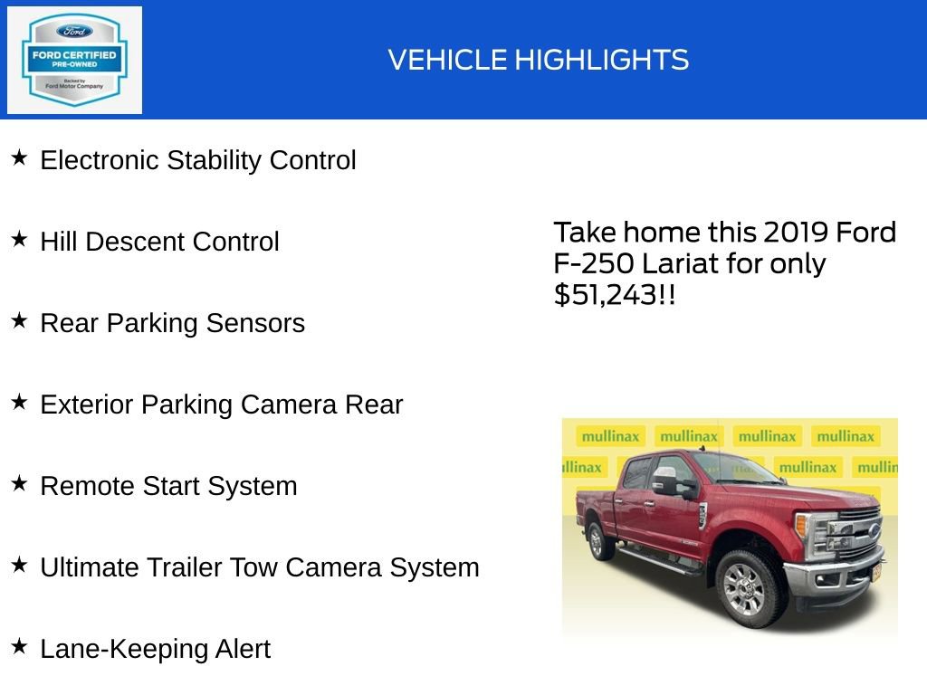 Certified 2019 Ford F250 Lariat w/ Lariat Ultimate Package image 20