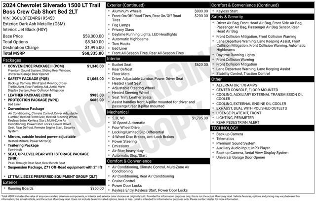 Used 2024 Chevrolet Silverado 1500 LT Trail Boss w/ Convenience Package II image 9