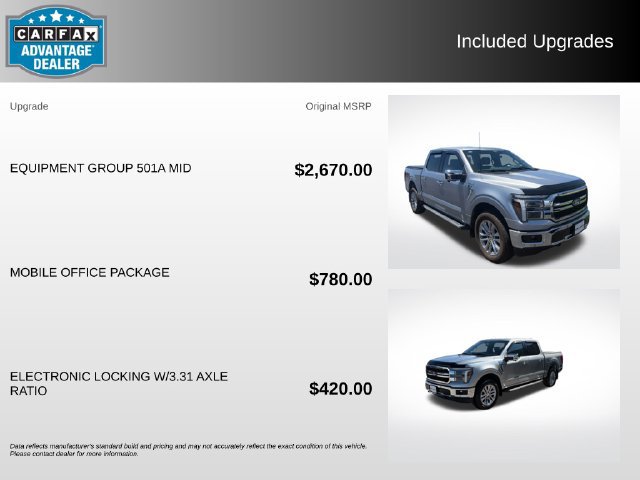 Certified 2025 Ford F150 Lariat w/ Equipment Group 501A Mid AWD/4WD image 6