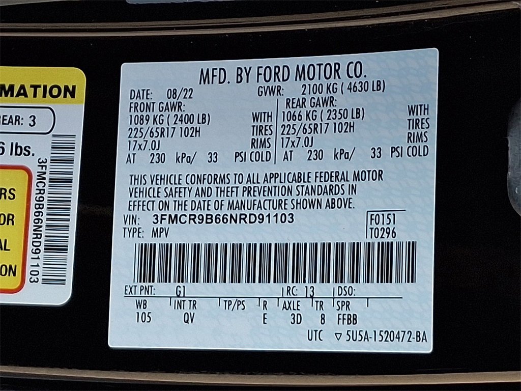 Certified 2022 Ford Bronco Sport Big Bend w/ Convenience Package image 29