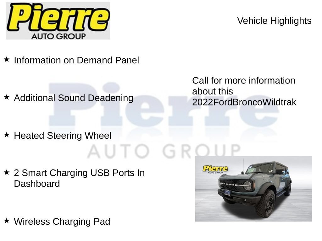 Certified 2022 Ford Bronco Wildtrak AWD/4WD image 23