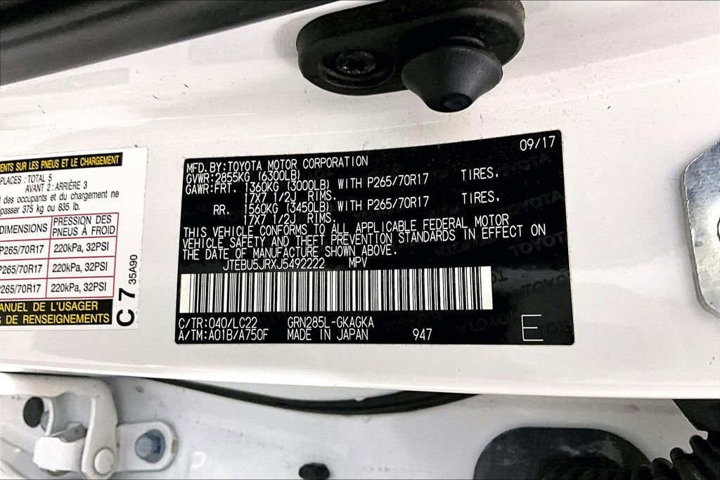 Used 2018 Toyota 4Runner TRD Off-Road Premium AWD/4WD image 26