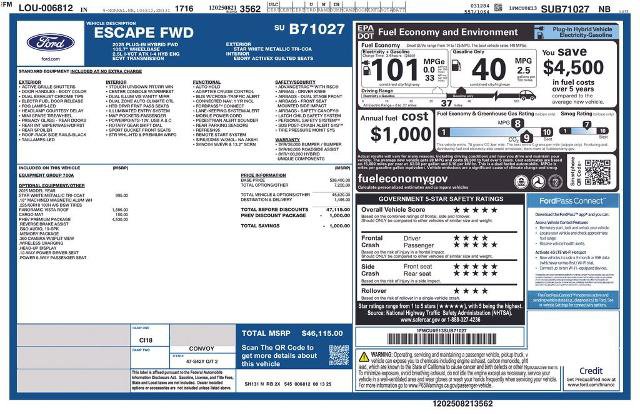 Certified 2025 Ford Escape SE w/ PHEV Premium Package FWD image 5