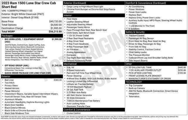 Used 2023 RAM 1500 Lone Star image 25