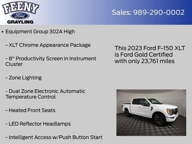 Certified 2023 Ford F150 XLT w/ Equipment Group 302A High image 15