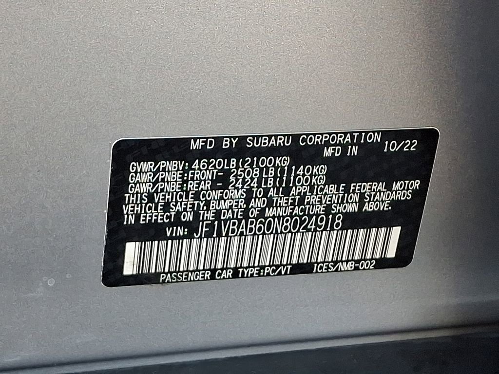 Used 2022 Subaru WRX AWD/4WD image 24