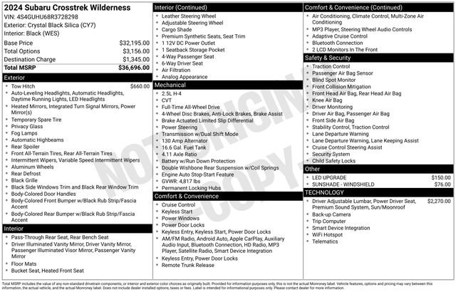 Used 2024 Subaru Crosstrek 2.5i Wilderness image 24