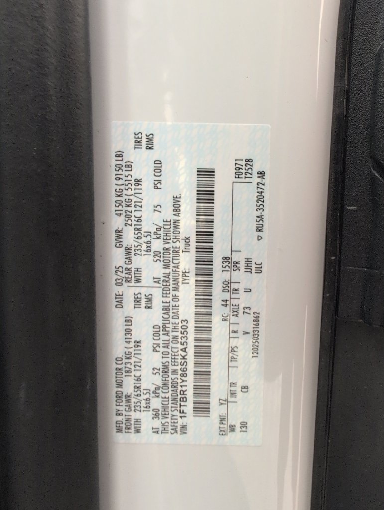 Certified 2025 Ford Transit 250 Low Roof w/ Exterior Upgrade Package RWD image 40