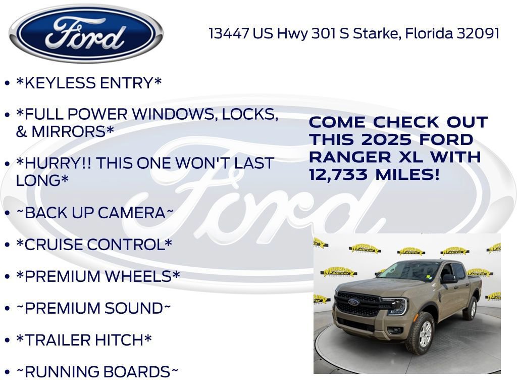 Certified 2025 Ford Ranger XL w/ Trailer Tow Package image 13