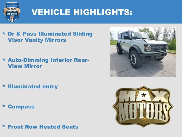 Certified 2023 Ford Bronco Black Diamond w/ Sasquatch Package AWD/4WD image 17