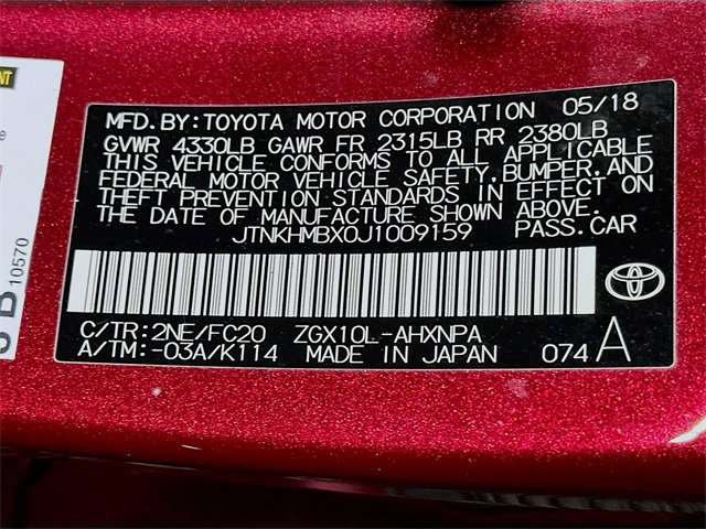 Used 2018 Toyota C-HR XLE image 15