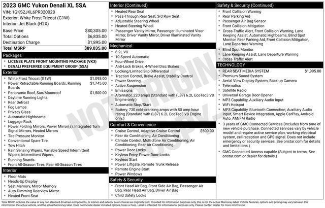 Used 2023 GMC Yukon XL Denali AWD/4WD image 7