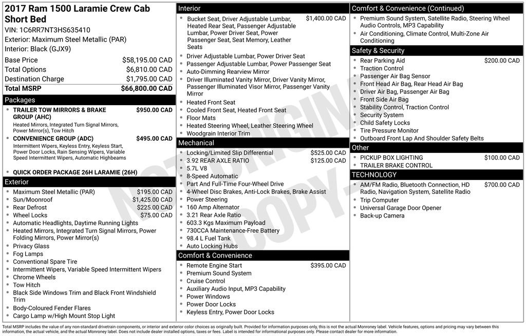 Used 2017 RAM 1500 Laramie AWD/4WD image 33
