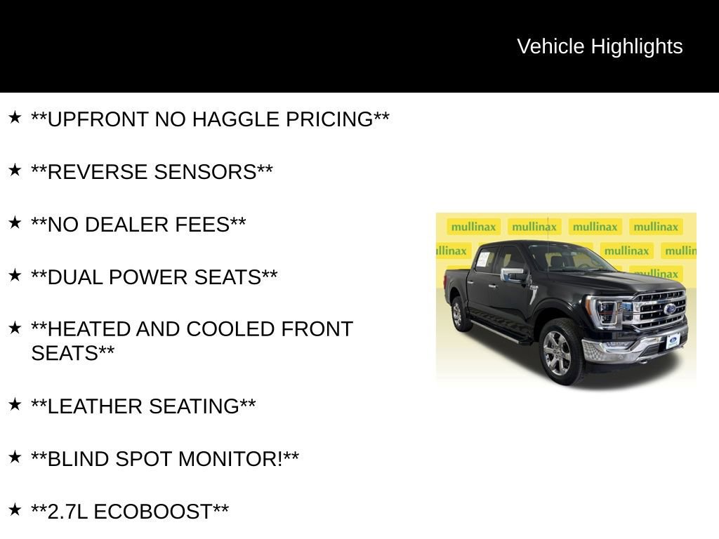 Certified 2023 Ford F150 Lariat w/ Equipment Group 502A High image 15