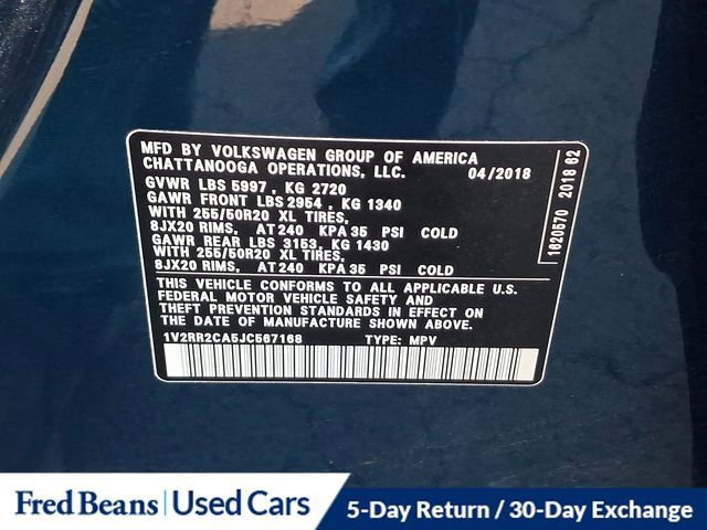 Used 2018 Volkswagen Atlas SEL image 25