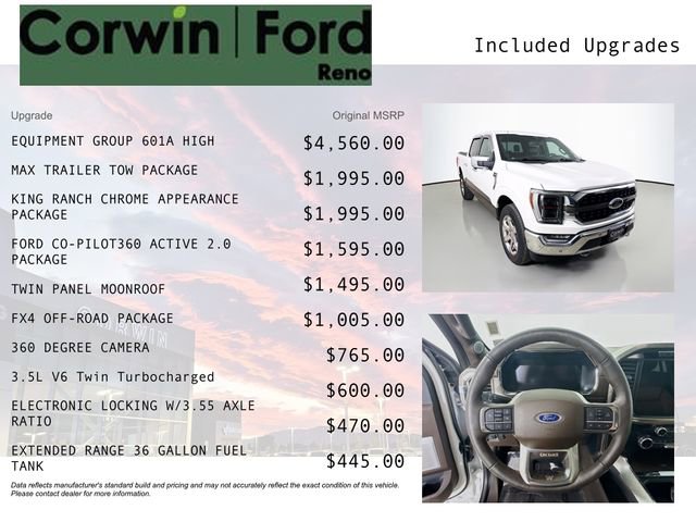 Certified 2021 Ford F150 King Ranch w/ Equipment Group 601A High image 3