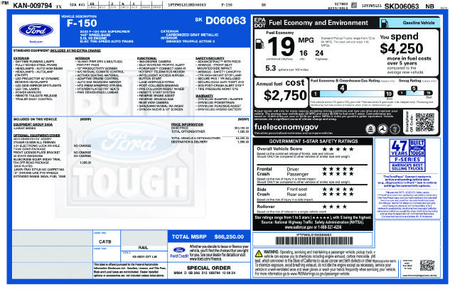 Certified 2025 Ford F150 Lariat w/ FX4 Off-Road Package AWD/4WD image 28