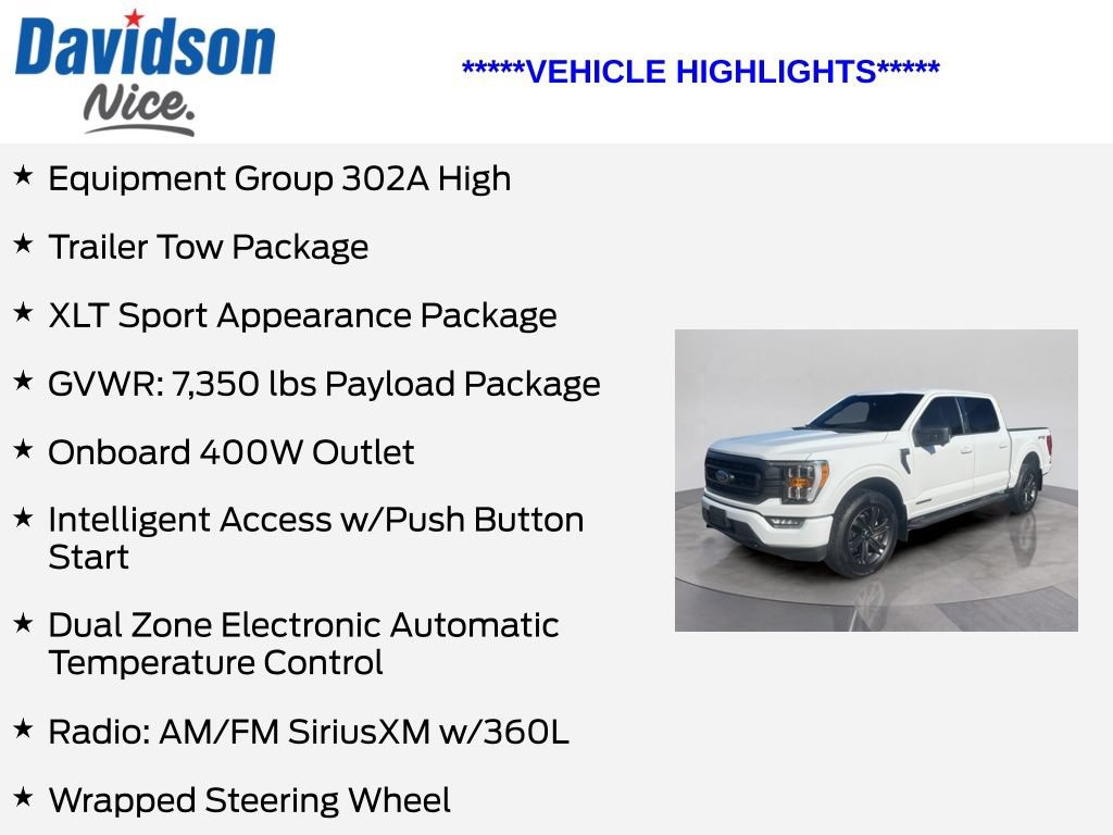 Certified 2023 Ford F150 XLT w/ Equipment Group 302A High AWD/4WD image 5