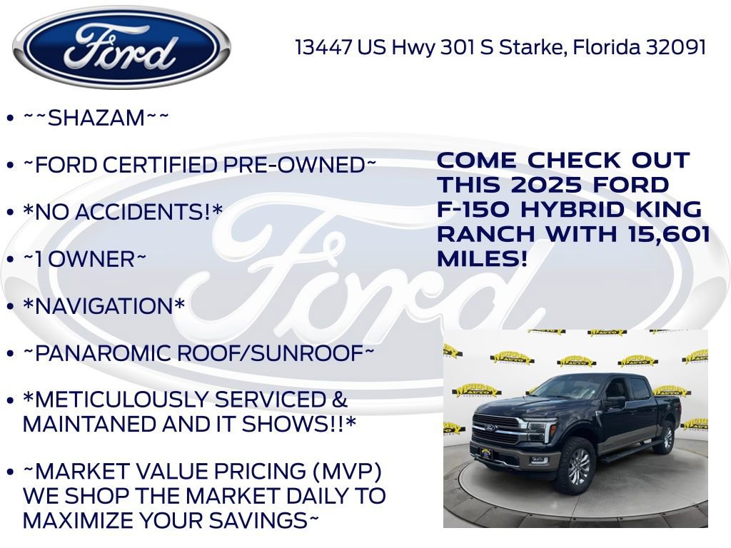 Certified 2025 Ford F150 King Ranch w/ FX4 Off-Road Package AWD/4WD image 6