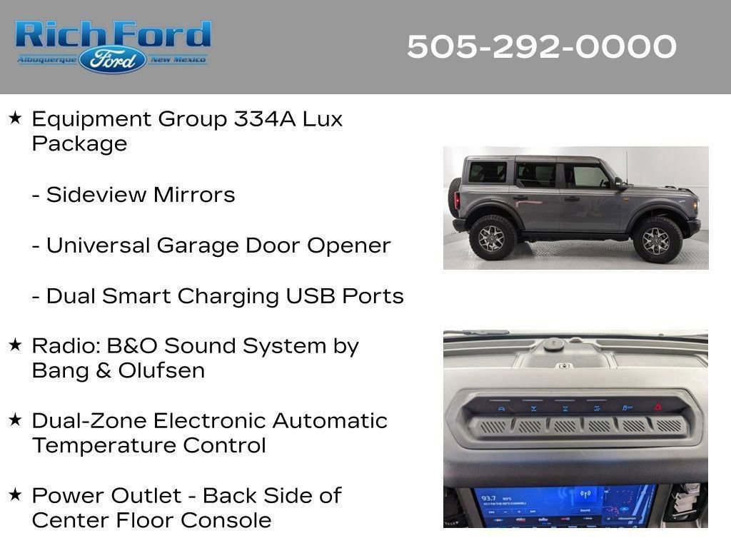 Certified 2025 Ford Bronco Badlands AWD/4WD image 84