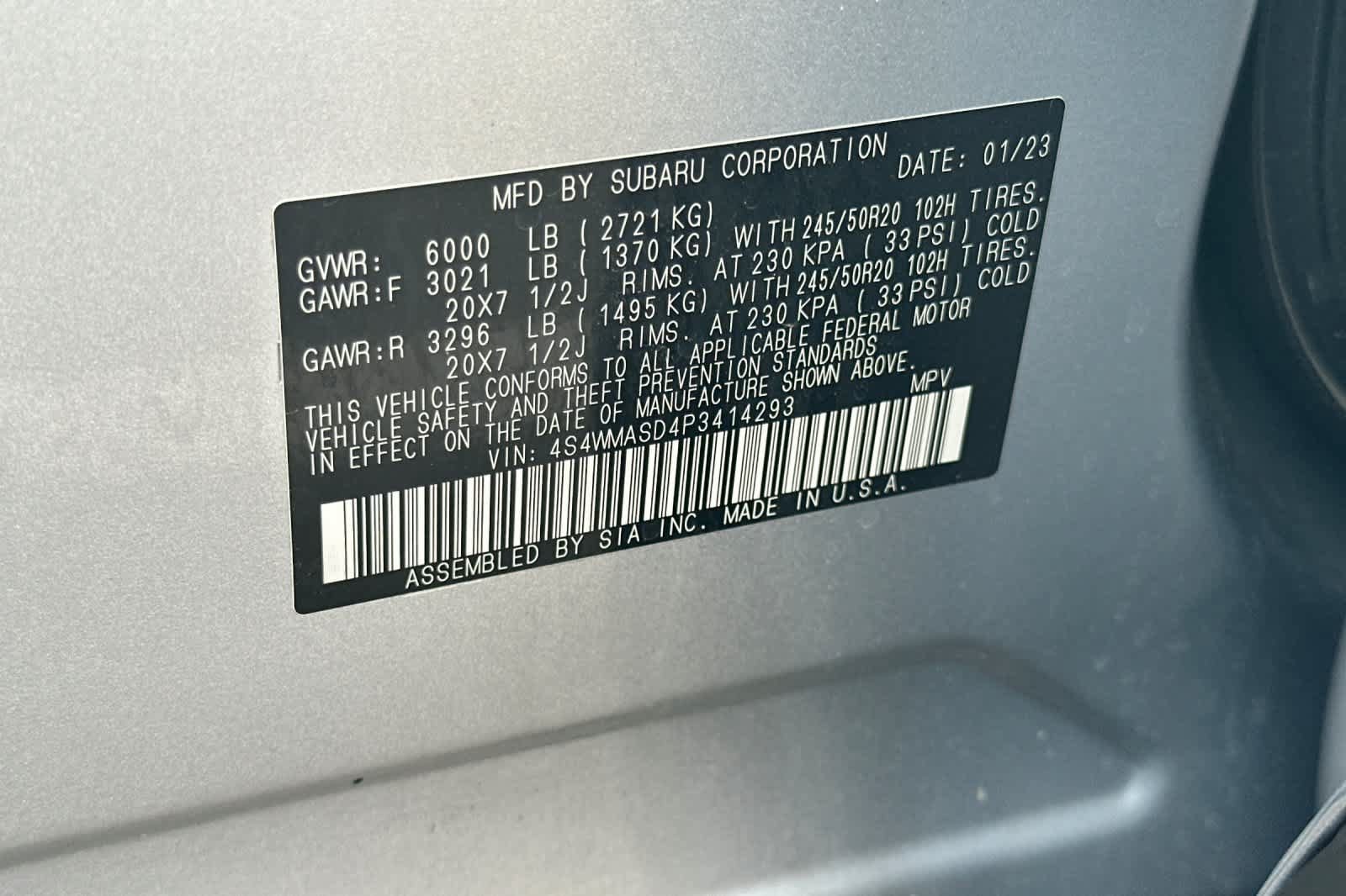Used 2023 Subaru Ascent Limited AWD/4WD image 30