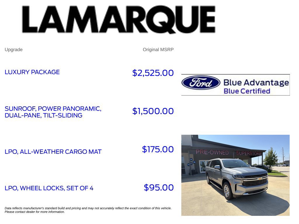 Used 2023 Chevrolet Suburban LT w/ Luxury Package RWD image 10