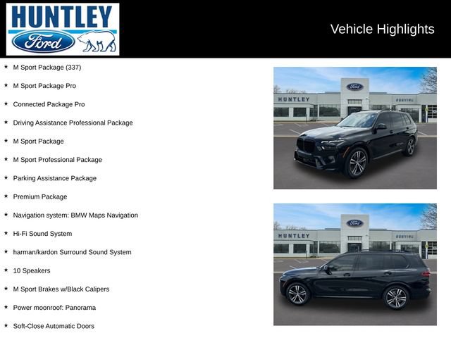 Used 2024 BMW X7 xDrive40i w/ M Sport Package AWD/4WD image 2