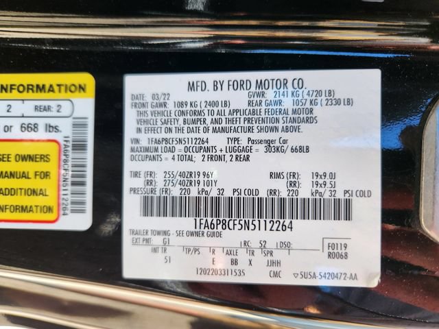 Certified 2022 Ford Mustang GT Premium w/ GT Performance Package RWD image 26