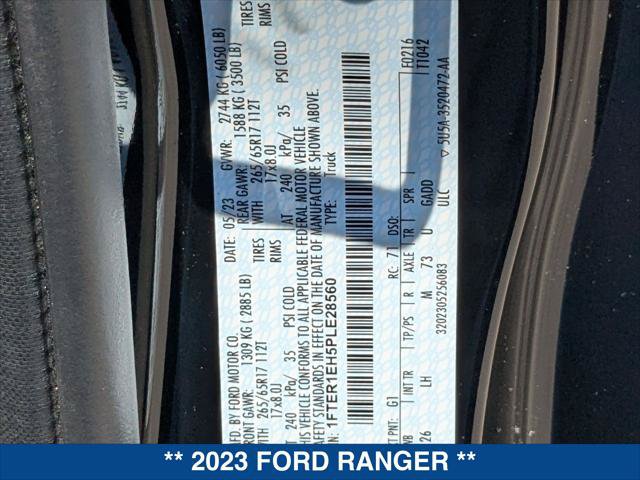Certified 2023 Ford Ranger XLT w/ Equipment Group 301A Mid RWD image 22