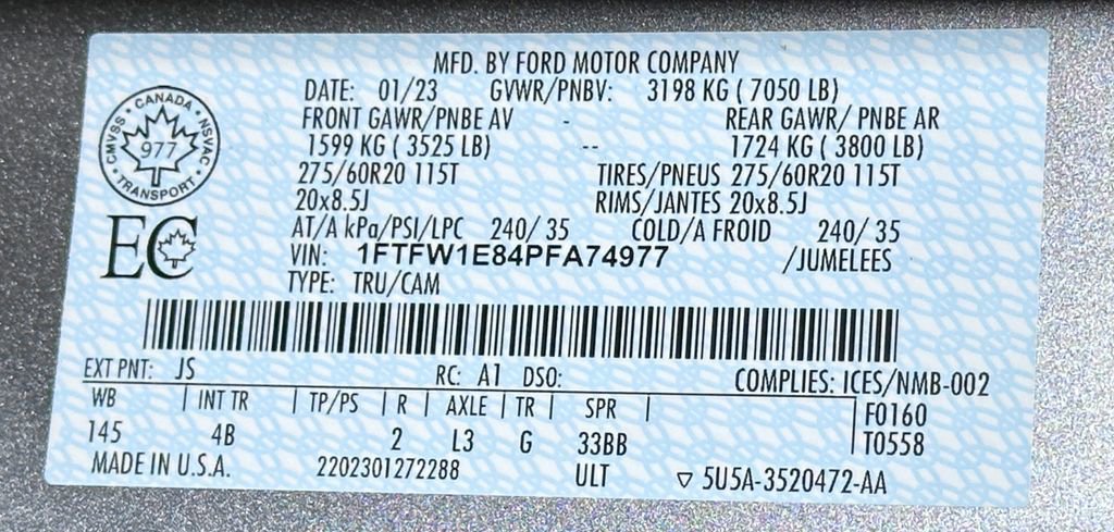 Certified 2023 Ford F150 XLT w/ Equipment Group 302A High image 61