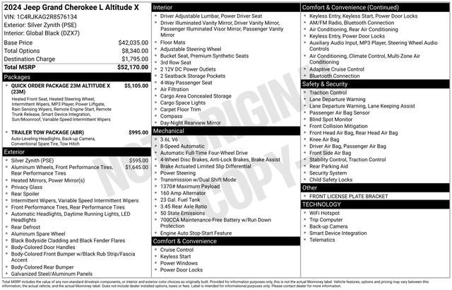 Used 2024 Jeep Grand Cherokee L Altitude image 39