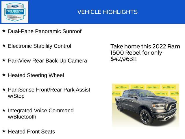 Used 2022 RAM 1500 Rebel w/ Rebel Level B Equipment Group image 19