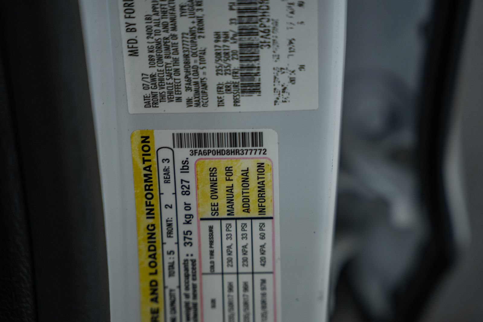 Certified 2017 Ford Fusion SE FWD image 41