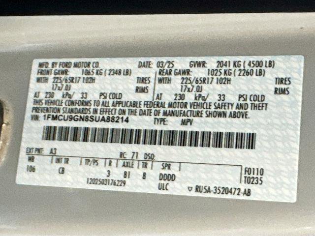 Certified 2025 Ford Escape Active AWD/4WD image 23