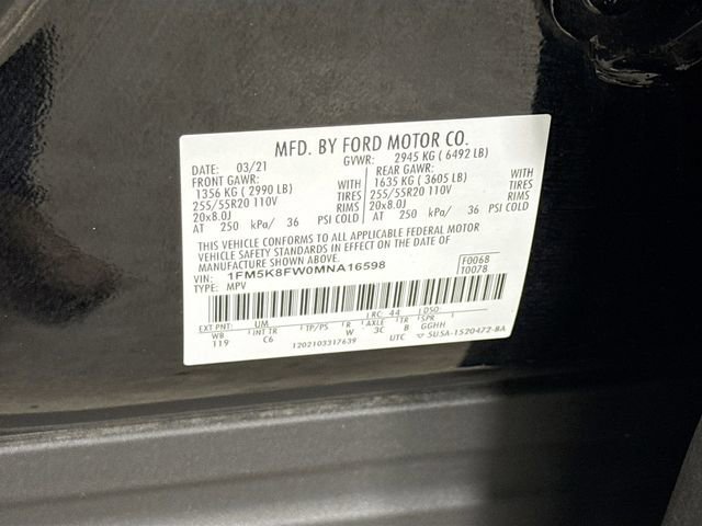 Certified 2021 Ford Explorer Limited w/ Hybrid Equipment Group 310A image 35