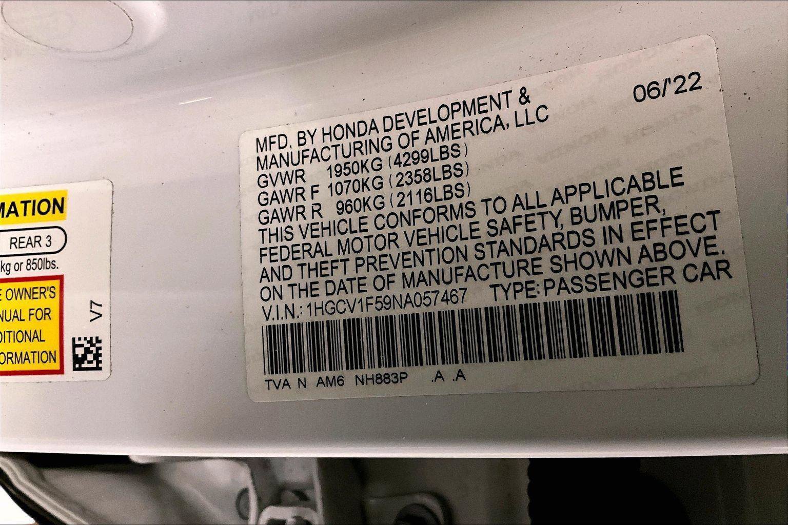 Used 2022 Honda Accord EX-L image 32