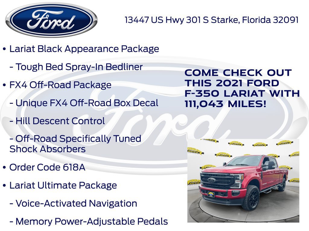Certified 2021 Ford F350 Lariat AWD/4WD image 27