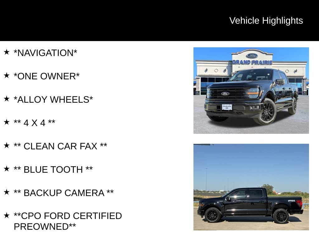 Certified 2025 Ford F150 XLT w/ Equipment Group 302A MID AWD/4WD image 4