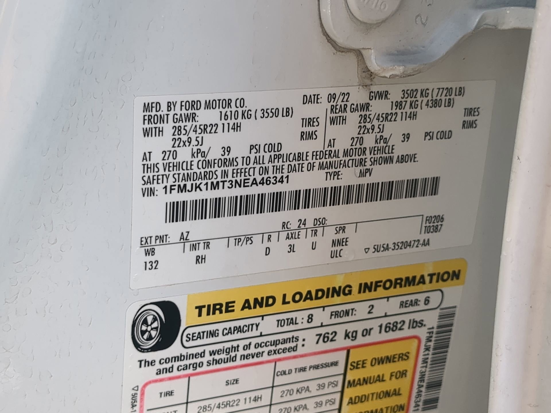 Certified 2022 Ford Expedition Max Platinum image 68