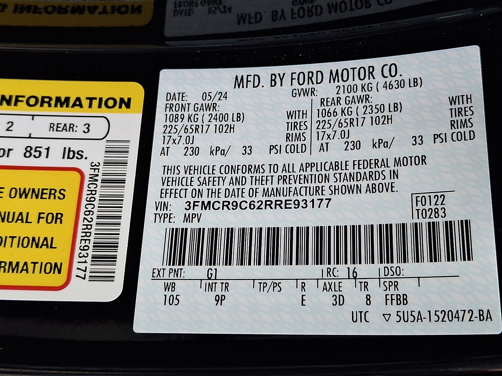 Certified 2024 Ford Bronco Sport Outer Banks image 27