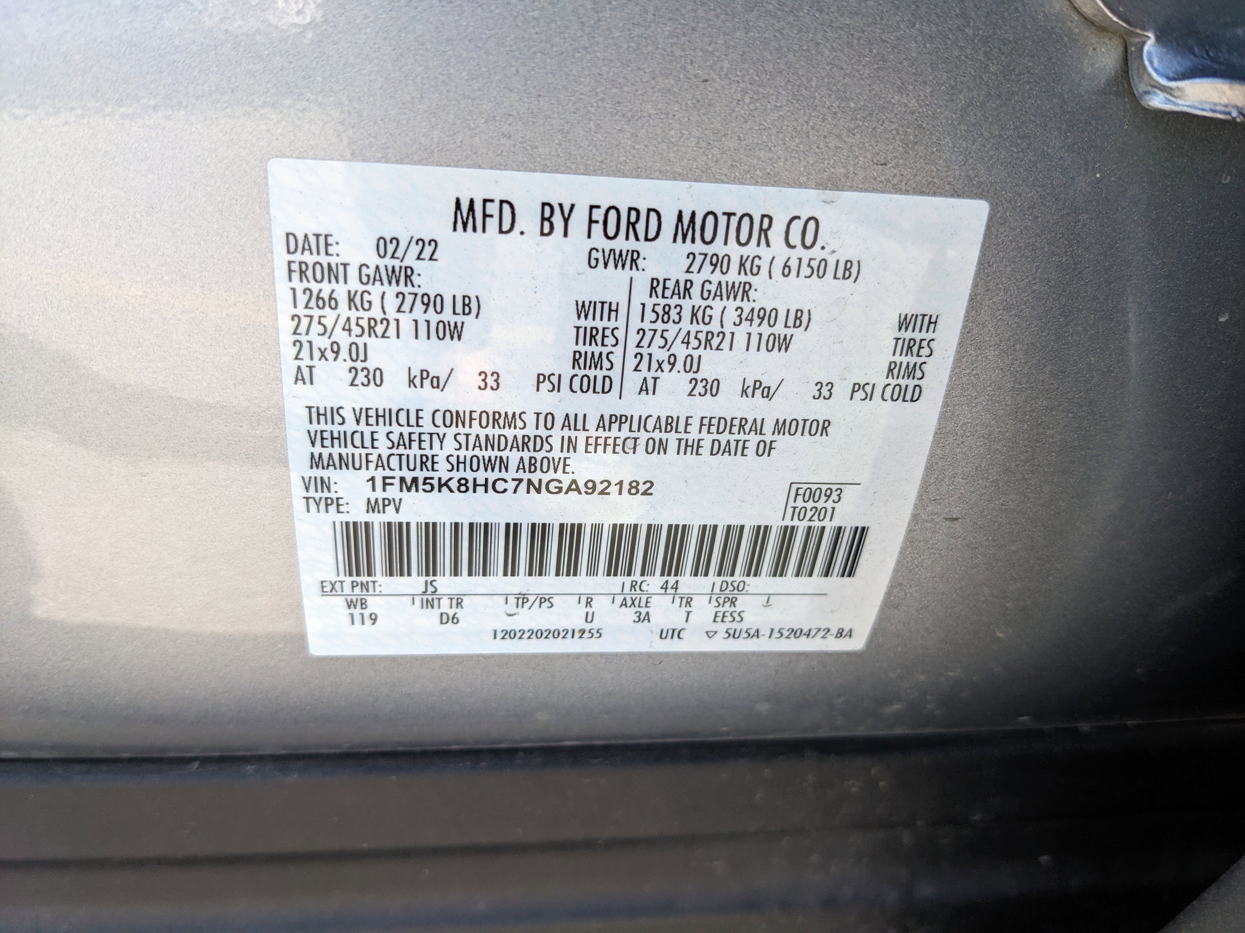 Certified 2022 Ford Explorer Platinum w/ Equipment Group 601A image 38