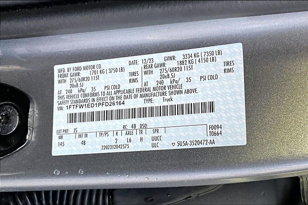 Certified 2023 Ford F150 XLT w/ Equipment Group 302A High image 30